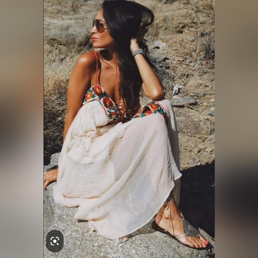 ISO PLEASE HELP! Free People Nikita maxi dress xs - Picture 5 of 13